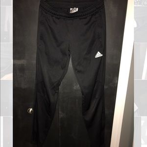 All black adidas soccer pants